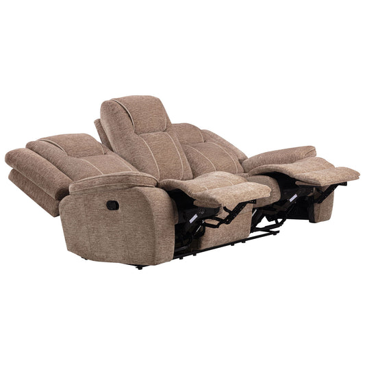 Bruno - Manual Sofa - Plush Tobacco