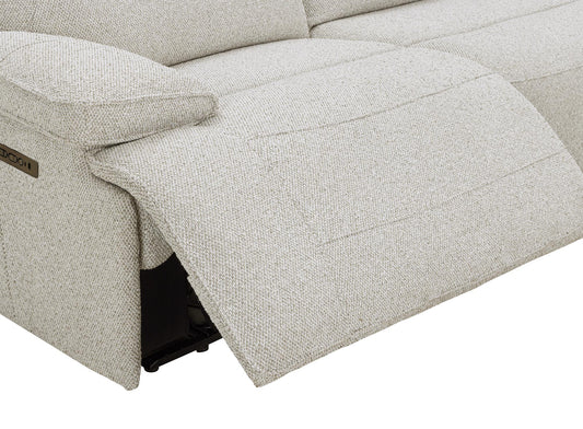 Lucius - 3 Piece Modular Zero Gravity Power Reclining Sofa - Gellar Marble