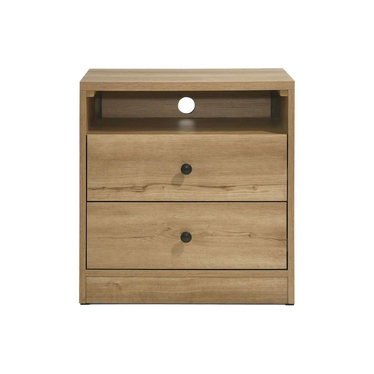 Vega - Nightstand - Natural Oak Melamine