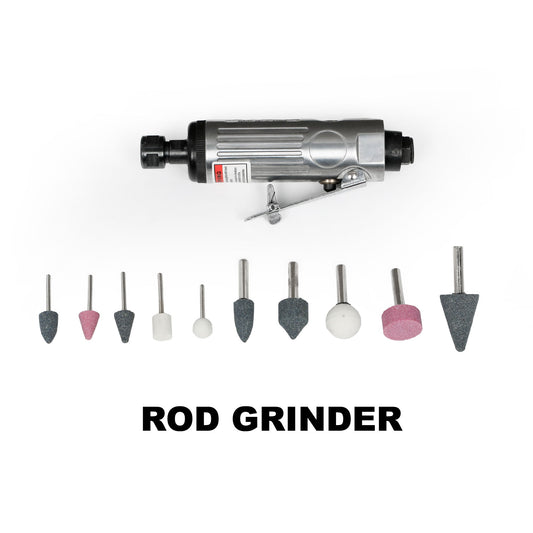 71 Piece Air Tool And Accessories Kit, Impact Wrench, Air Ratchet, Die Grinder, Aire Hammer, Hose Fittings, Storage Case - Black / Silver
