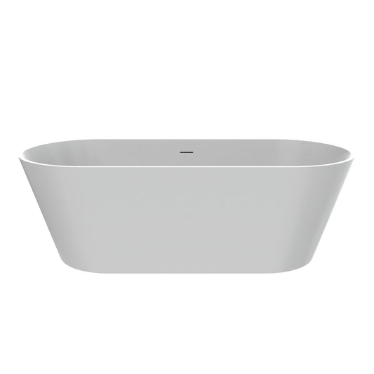 Solid Surface Freestanding Soaking Bathtub & Ergonomic Design