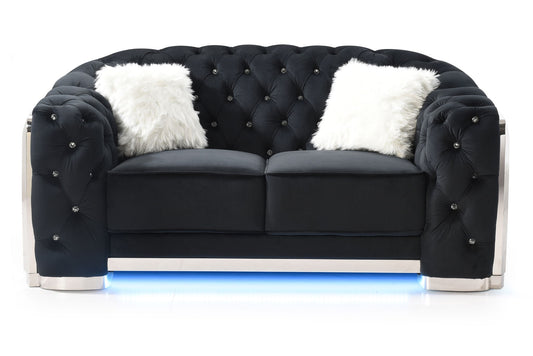 Loveseat With Flared Arms