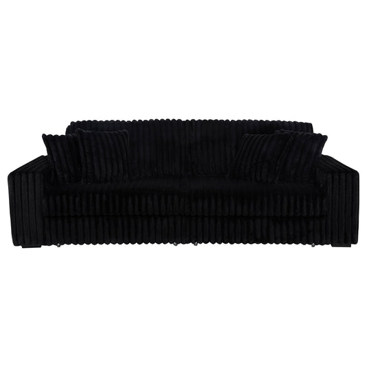 Clifford - Upholstered Dual Power Chaise Sofa - Black