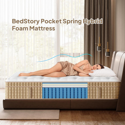 14" Hybrid Mattress With Innerspring & Gel Memory Foam