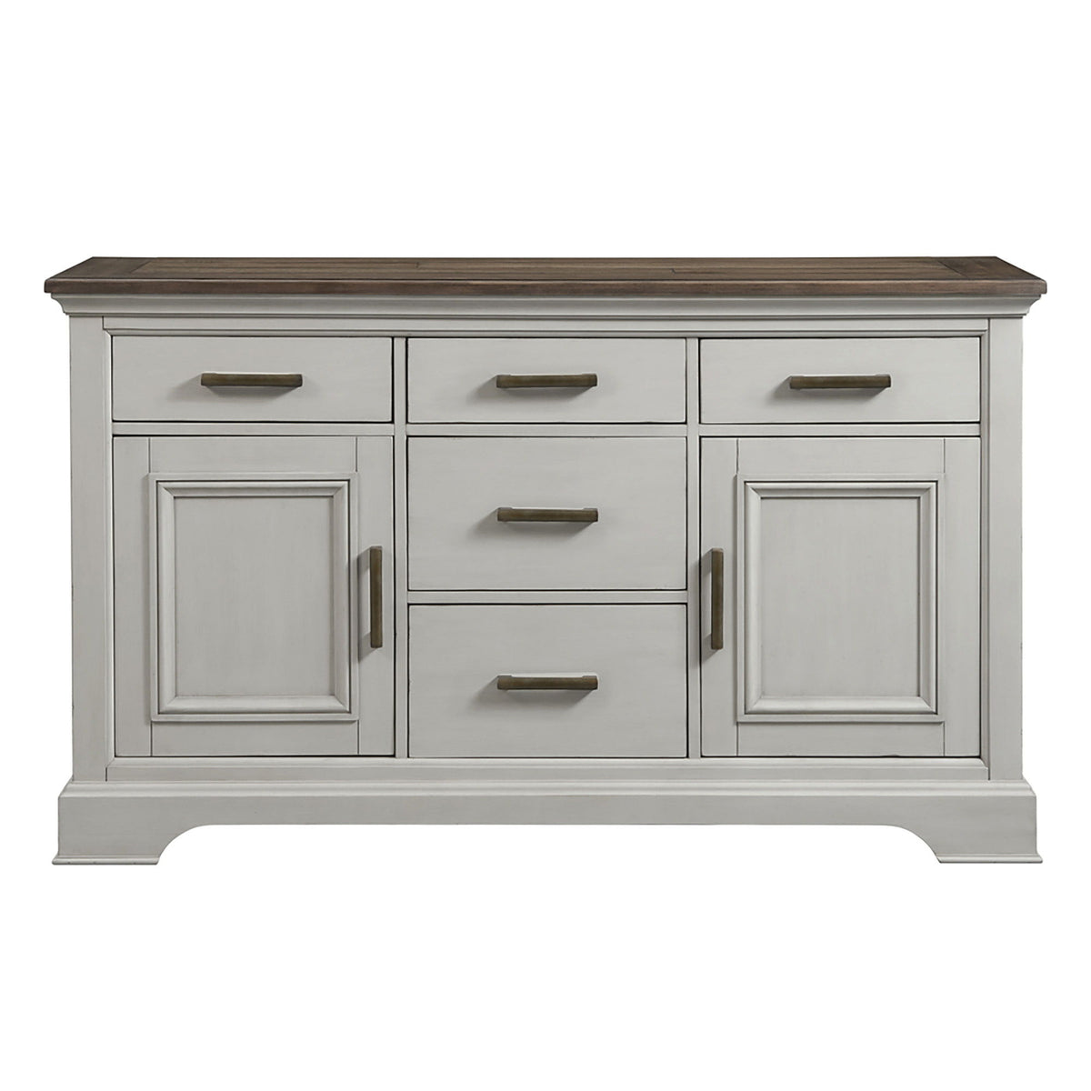 Drake - Sideboard - Rustic White / French Oak