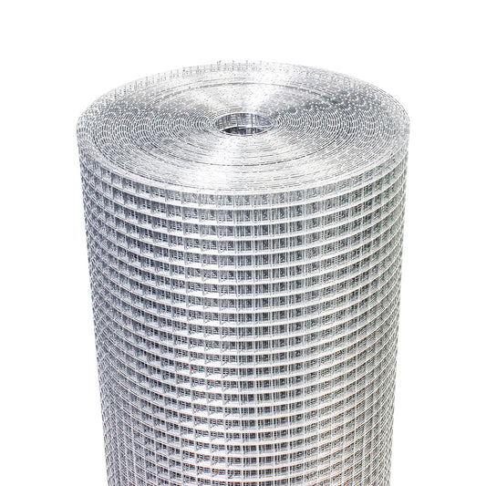 Galvanized Hardware Cloth, Gauge Metal Wire Fencing Roll For Garden And Animal Use - Silver