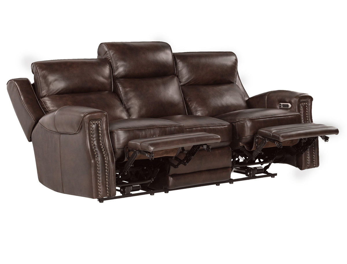 Hensley - Power Reclining Sofa Loveseat And Recliner - Smooth Espresso