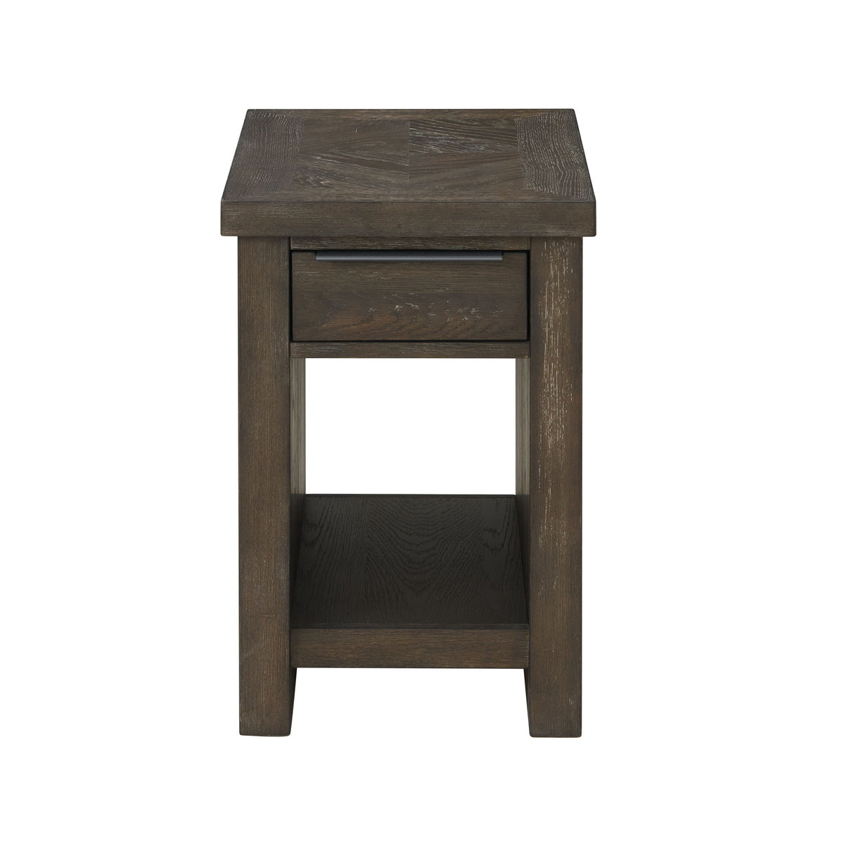 Hearst - Chairside Table - Reclaimed Chevron