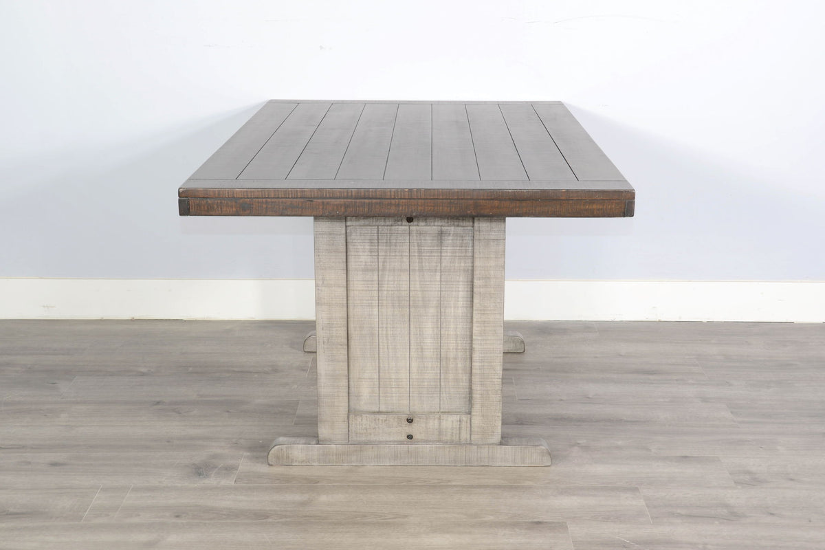 Homestead Hills - Rectangular Wood Dining Table - Tobacco Leaf / Alpine Gray