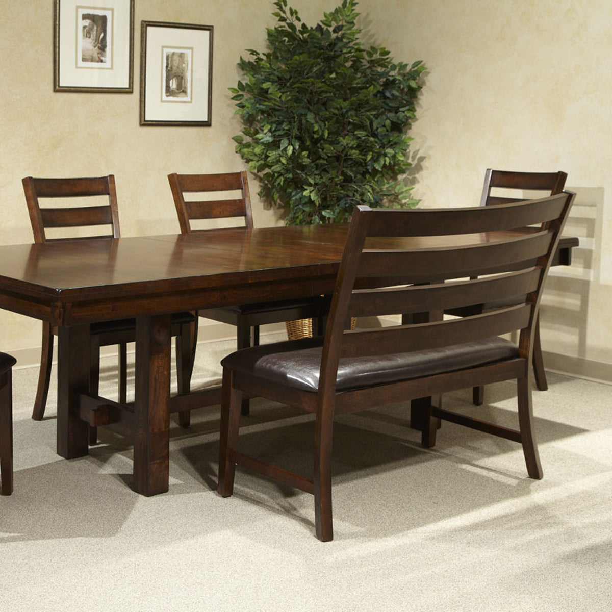 Kona - Ladder Counter Bench - Raisin