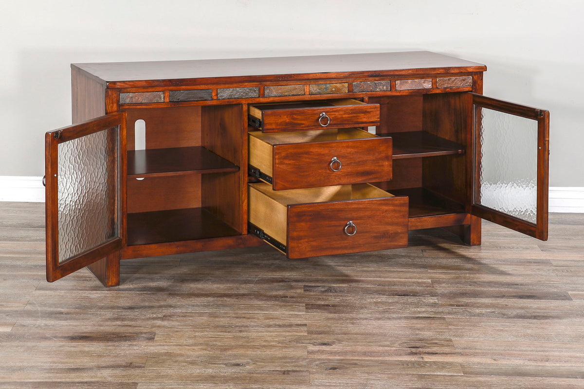 Santa Fe - 60" TV Console - Dark Chocolate