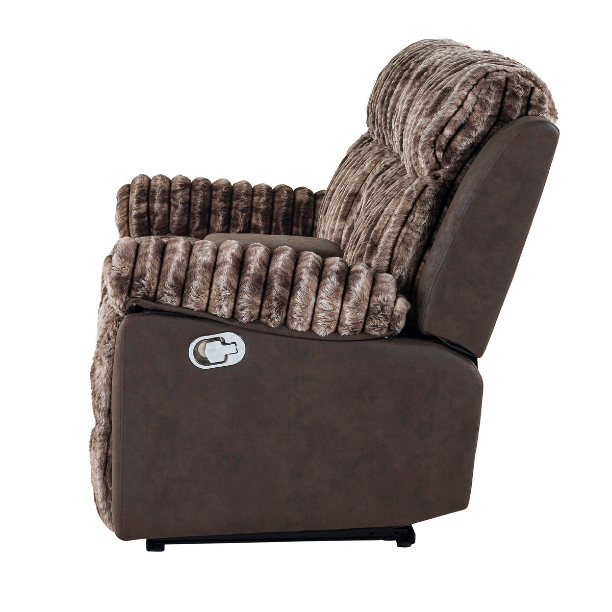 Bruni - Console Reclining Loveseat With Manual Recline