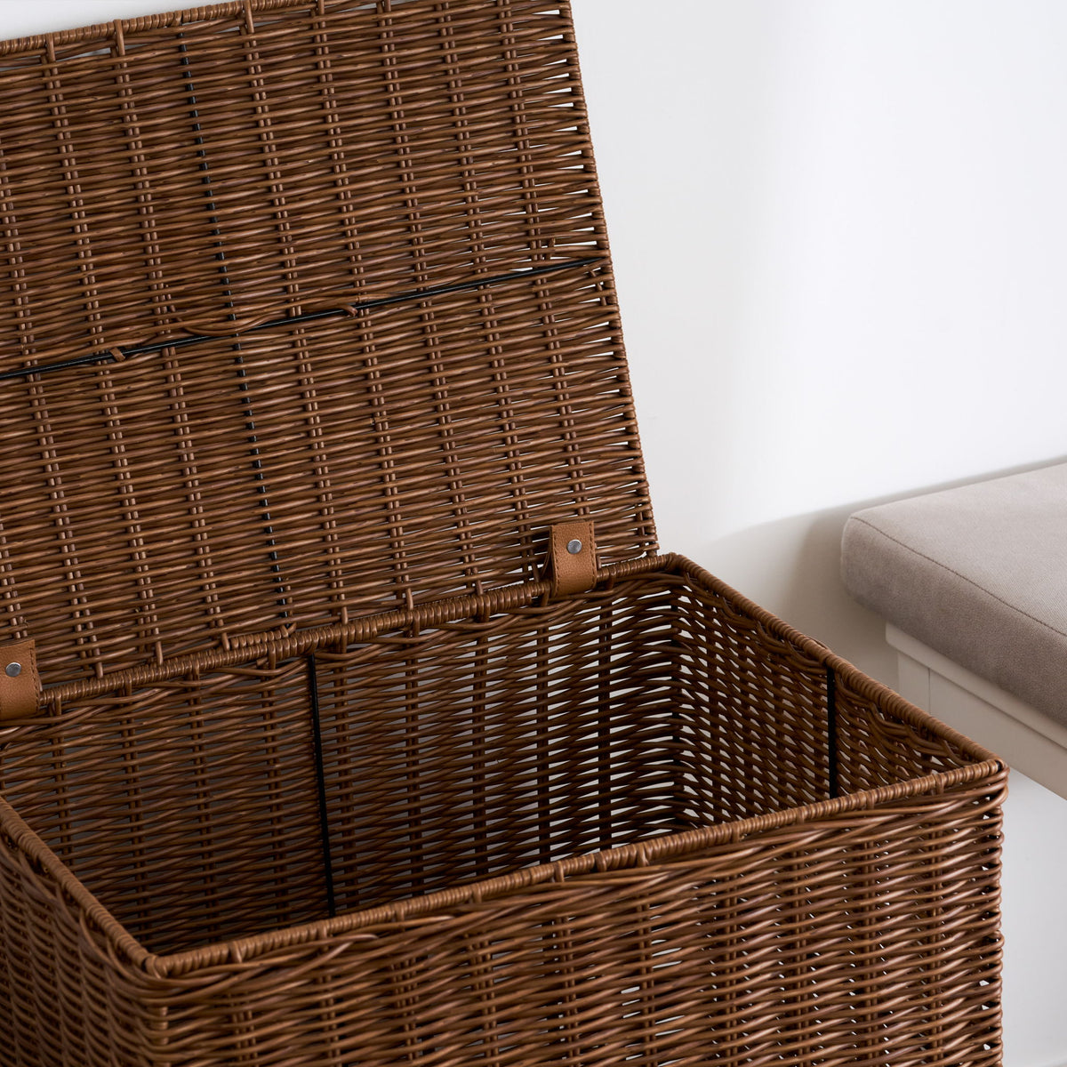 Rectangular Laundry Hamper - Chocolate