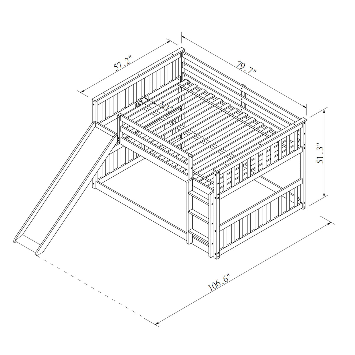 Bunk Bed With Slide And Ladder