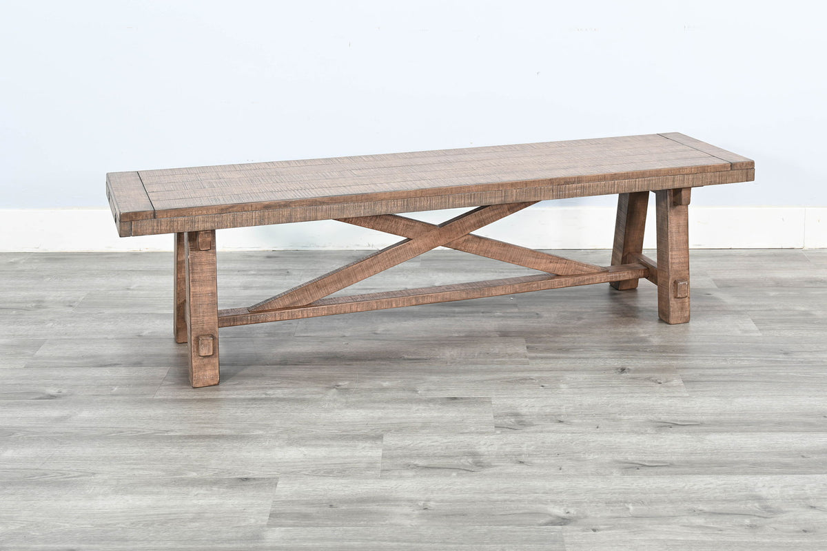 Wood Dining Bench - Desert Rock