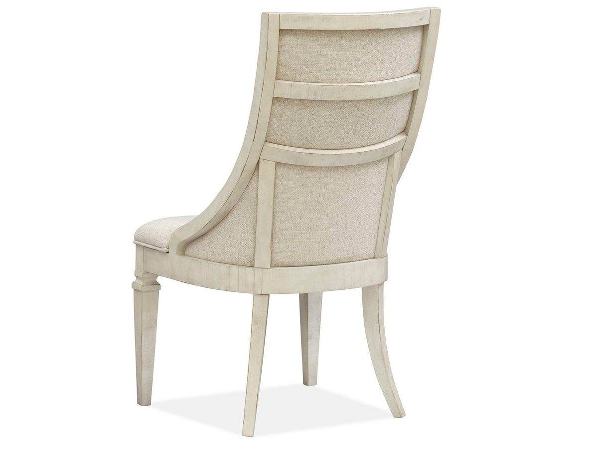 Newport - Dining Arm Chair With Upholstered Seat & Back (Set of 2) - Alabaster