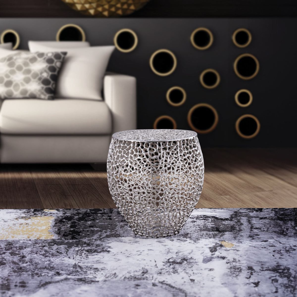 Et3403-18 - Side Table - Silver