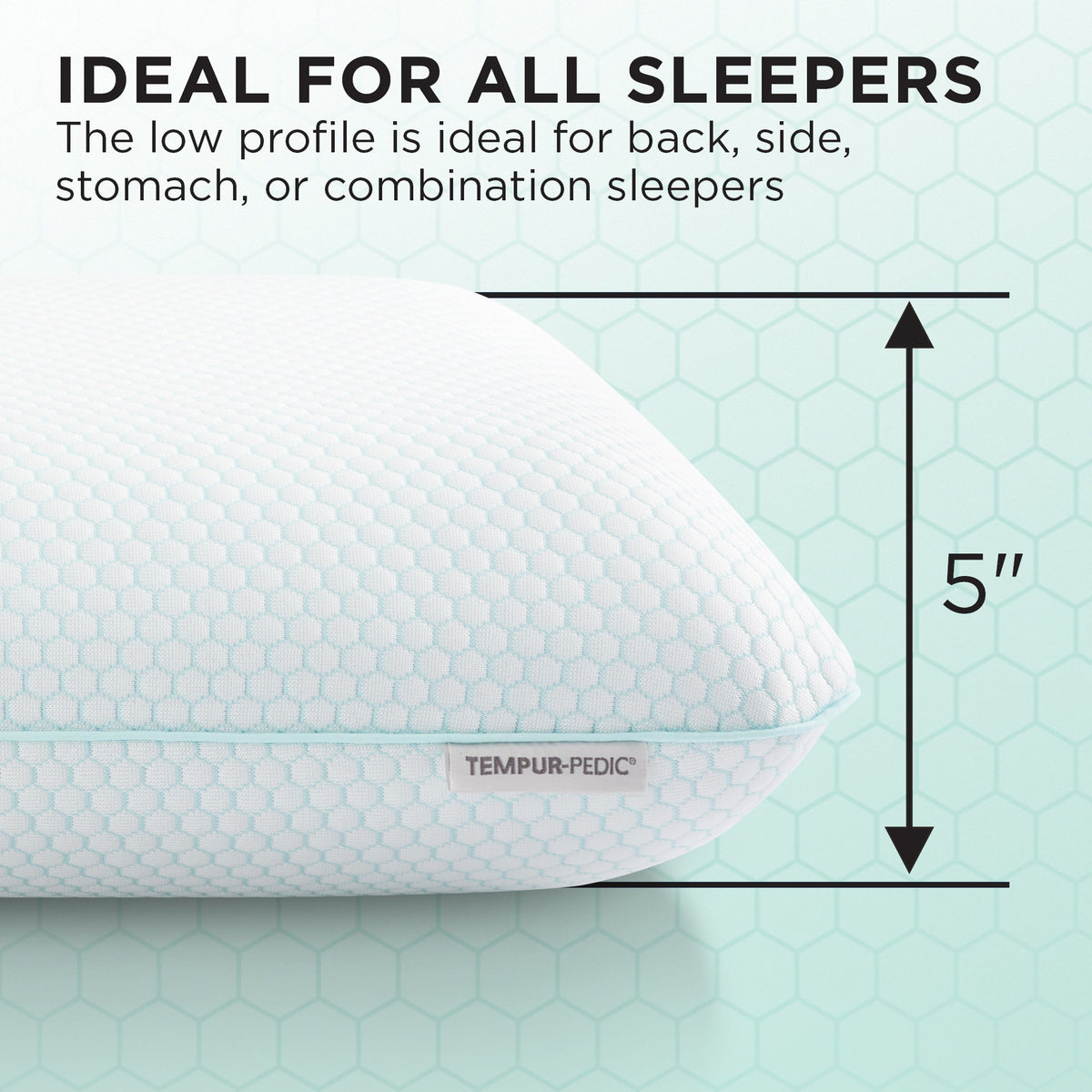 Pillows - Tempur-Pedic Everyday Comfort Pillow - White