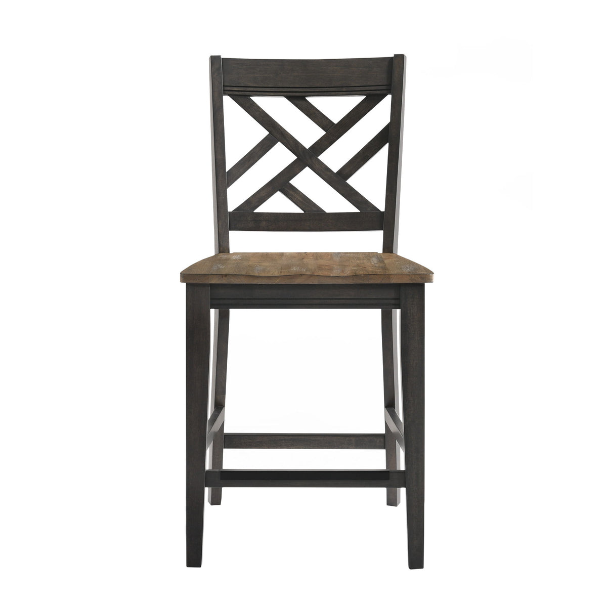 Harper - Lattice Stool - Brushed Brown / Pecan