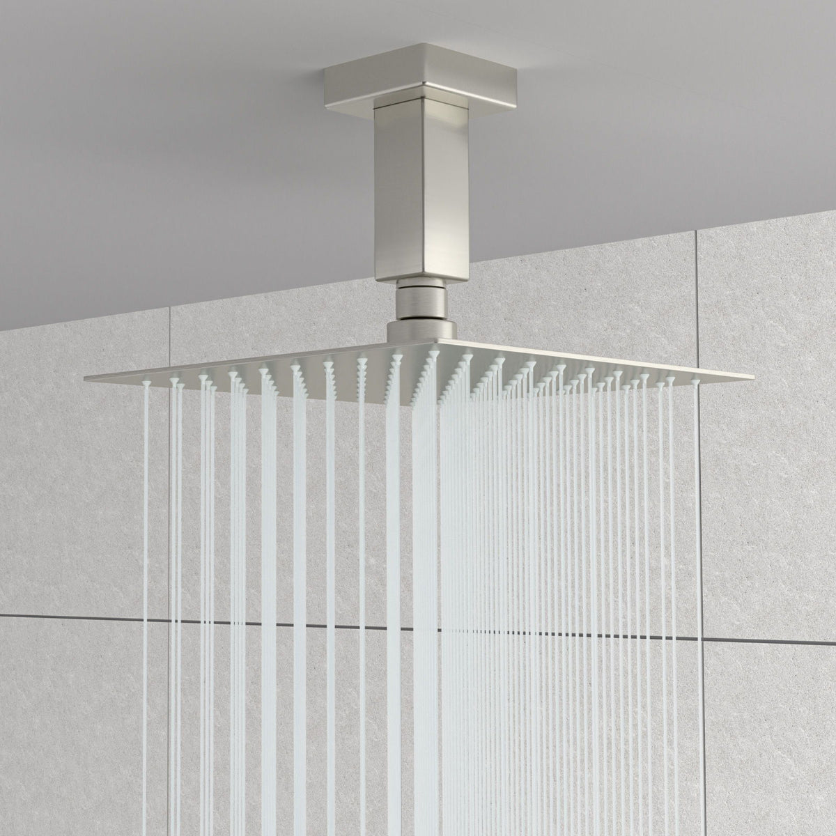 Ceiling Mounted Shower Arm With Flange Stainless Steel