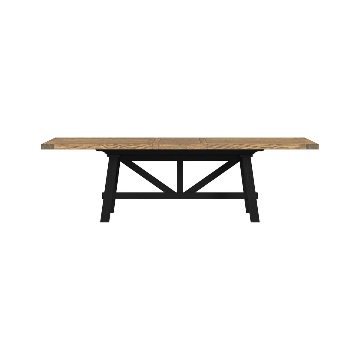 Hendricks - Trestle Table - Rustic Wheat / Raven