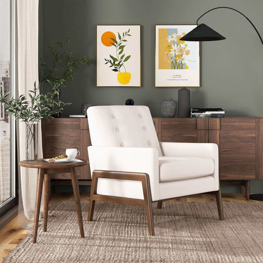 Cole - Solid Wood Lounge Chair
