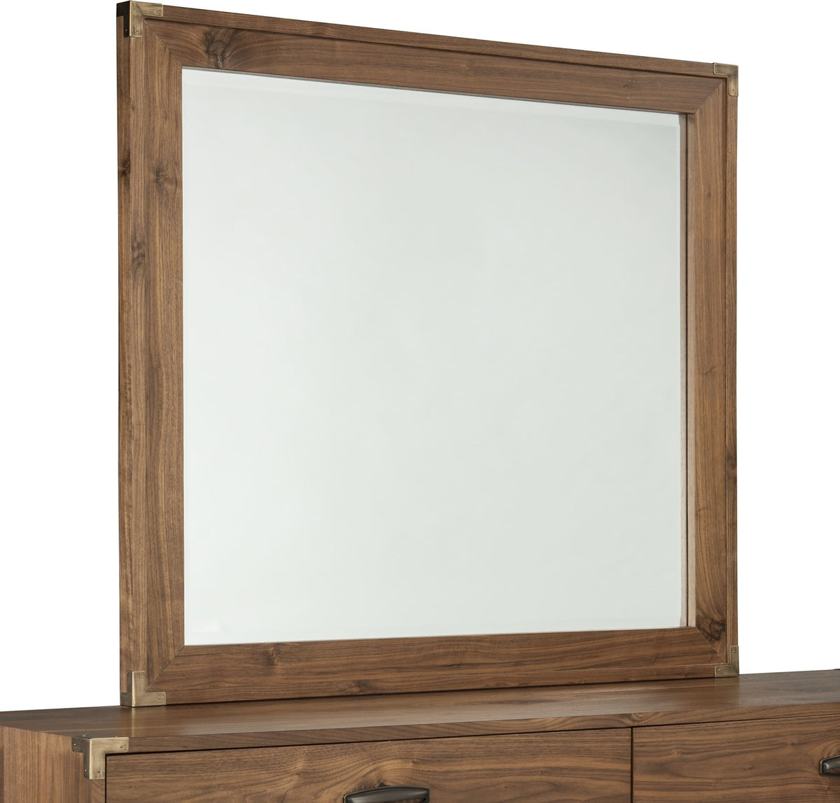 Adler - Beveled Glass Mirror - Natural Walnut