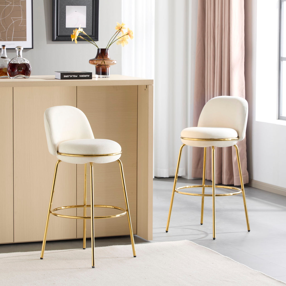 Rio Claro - Indoor Upholstered Barstool (Set of 2)