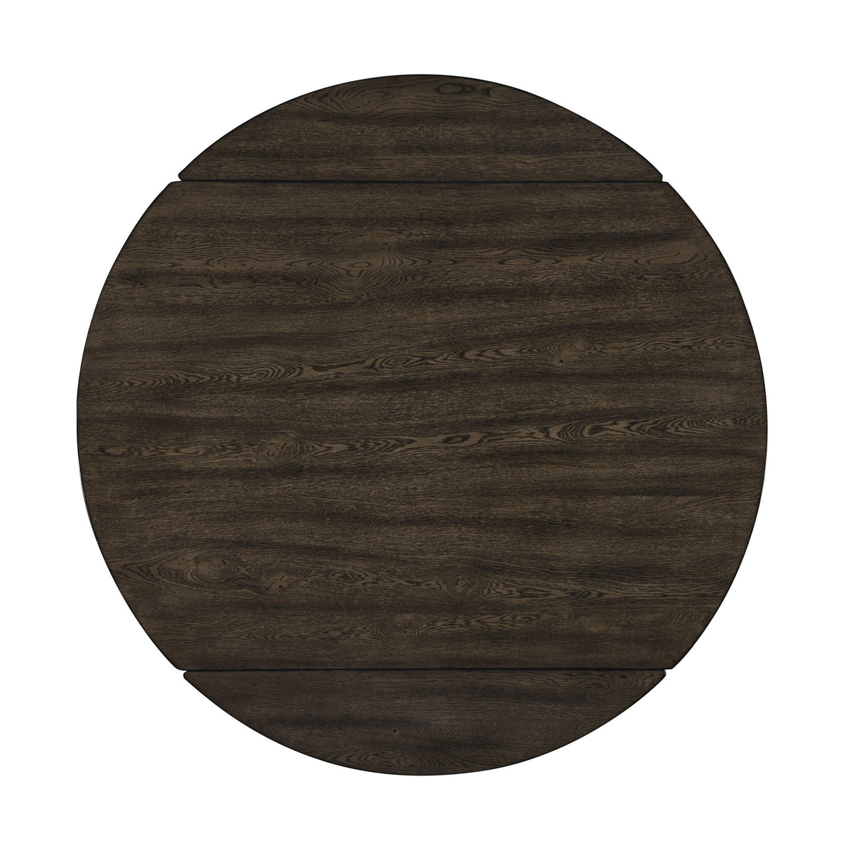 Rex - 65" Round Table With Self Storing Leaves - Walnut Brown