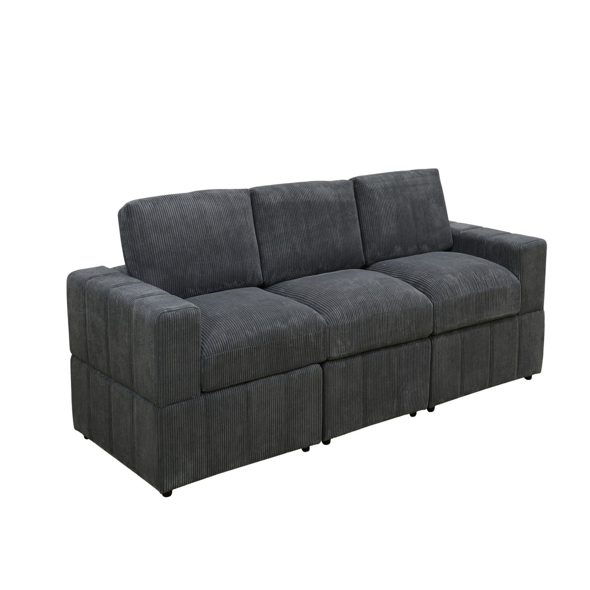 Oversized Modular Sectional Sofa 3 Piece Set, Flexible Layout For Living Room