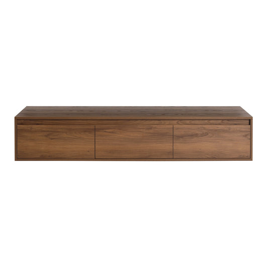 Modern Minimalist Bathroom Cabinet With Soft Close Drawers And Floating Mounting Design