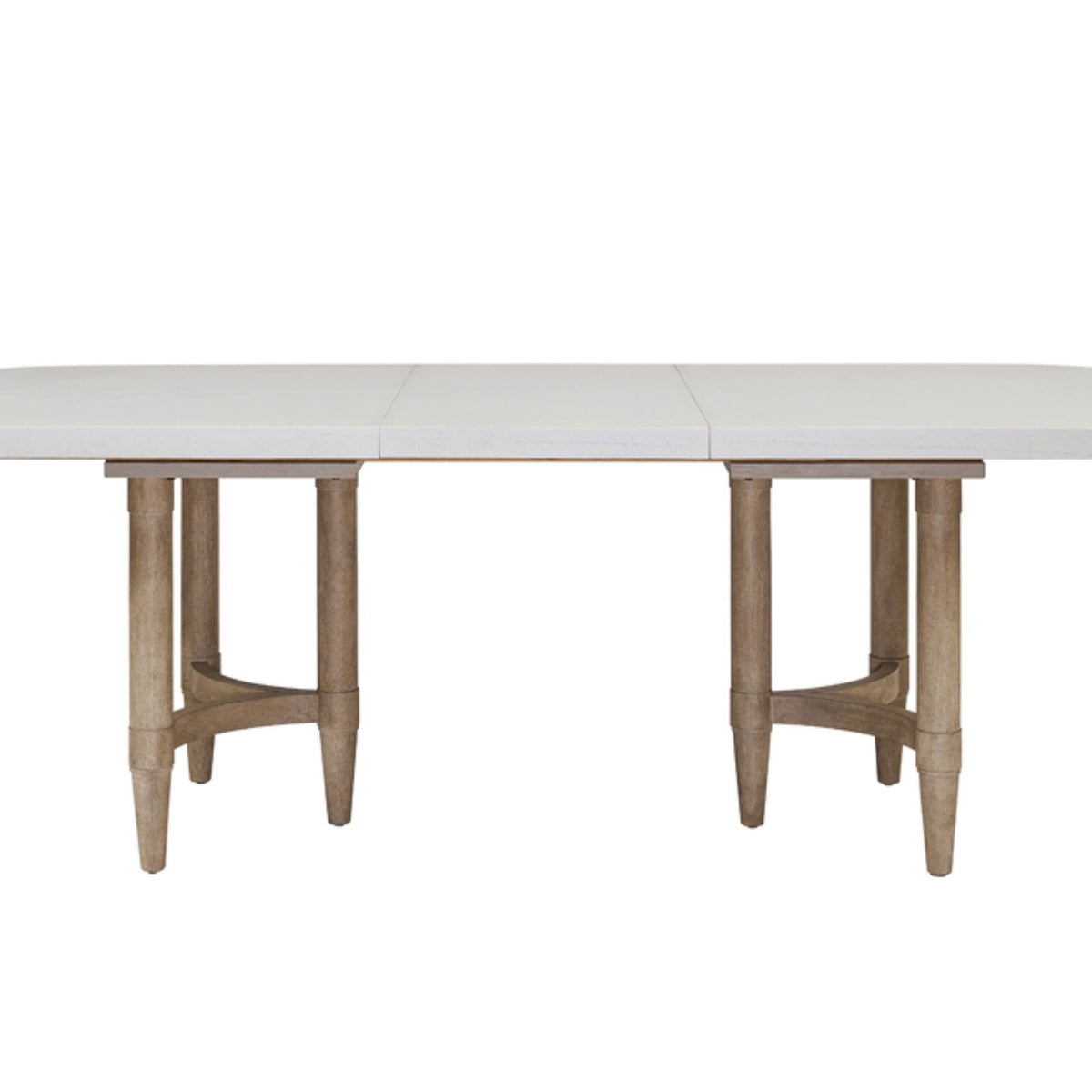Triad - Double Pedestal Dining Table With Leaf - Sand