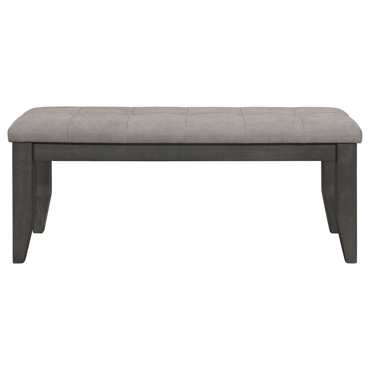 Erskin - Upholstered Dining Bench With Button Tufted Cushion - Dark Gray