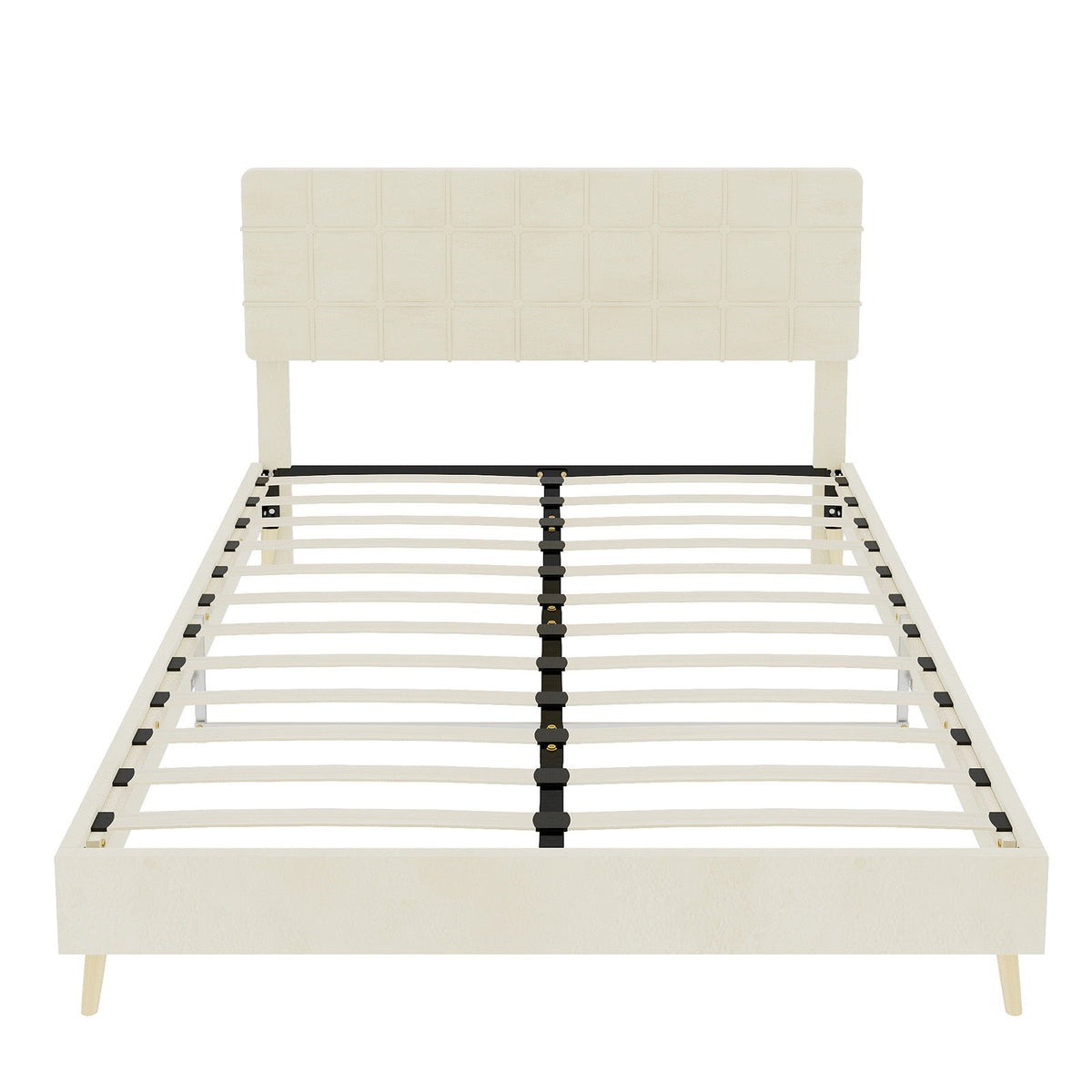 Yungan Lingge Minimalist Soft Pack Headboard Bed