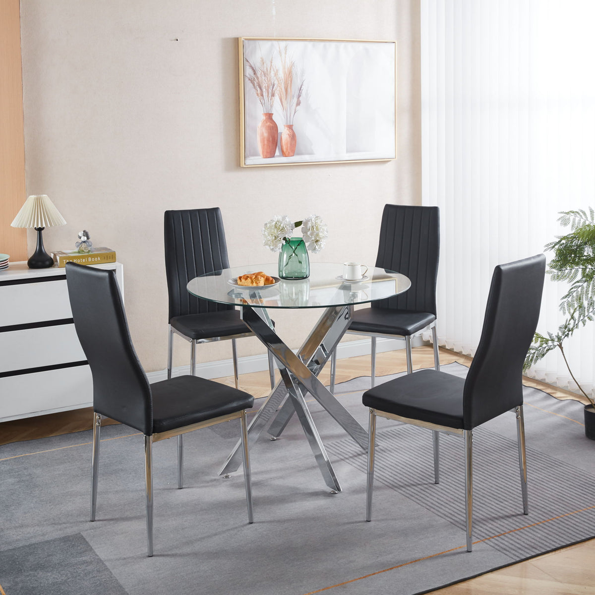 Minimalist Design Dining Chair (Set of 4)