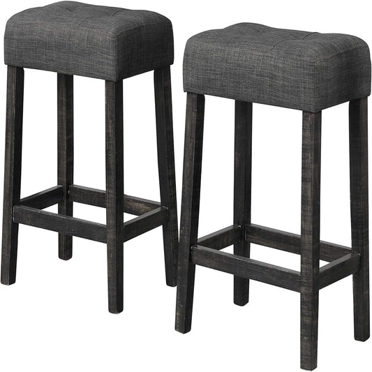 Transitional Backless Counter Stool (Set of 2)