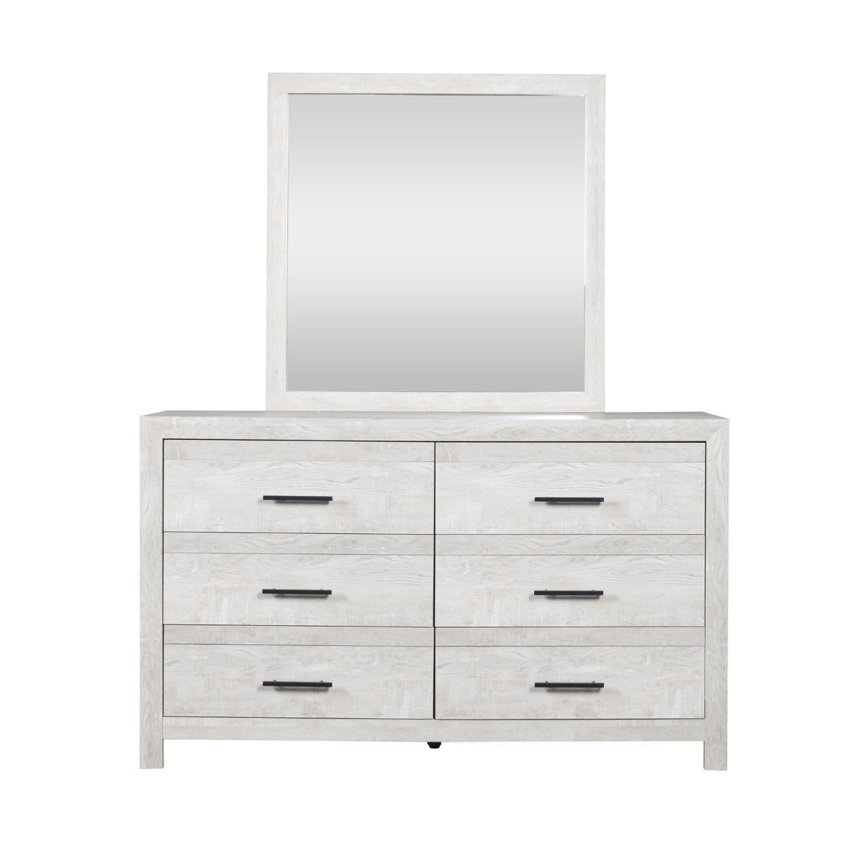 Denver - Square Mirror - Natural / Rustic