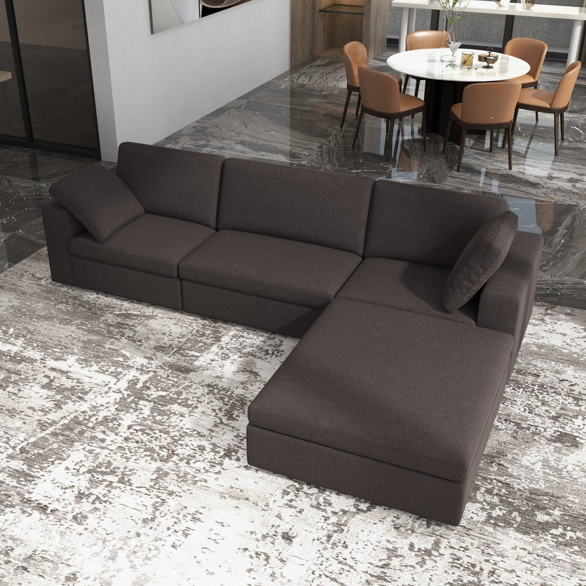 Cecilia - Modular Corner Sectional Modern Sofa