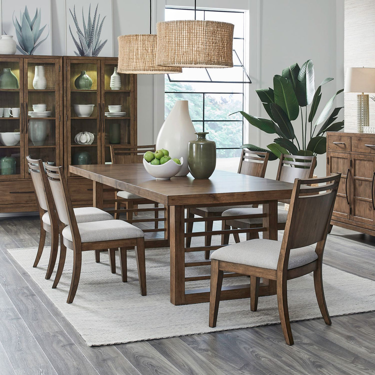 Shaker Lakes - Optional Double Pedestal Table Set