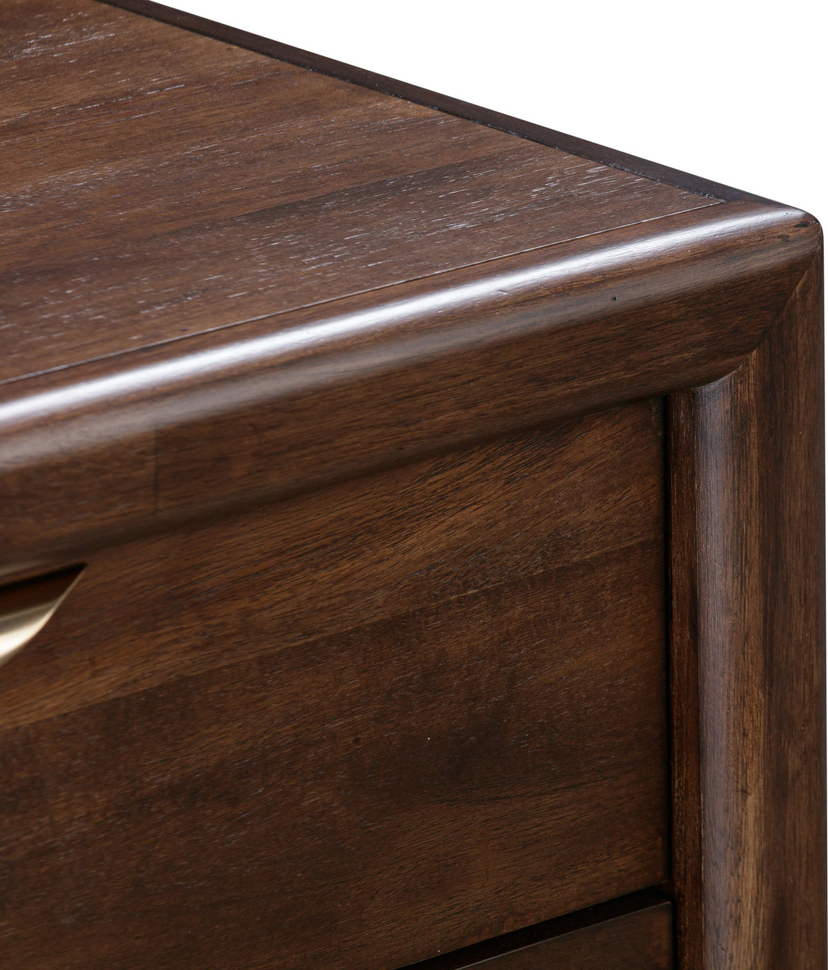 Sol - Two Drawer USB-Charging Nightstand - Brown Spice
