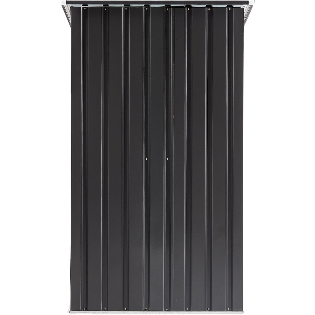 Outdoor Storage Shed, Metal Steel Garden Shed With Single Lockable Door, Small Shed Outdoor Steel Utility Tool Shed For Backyard Patio Garden Lawn - Dark Gray