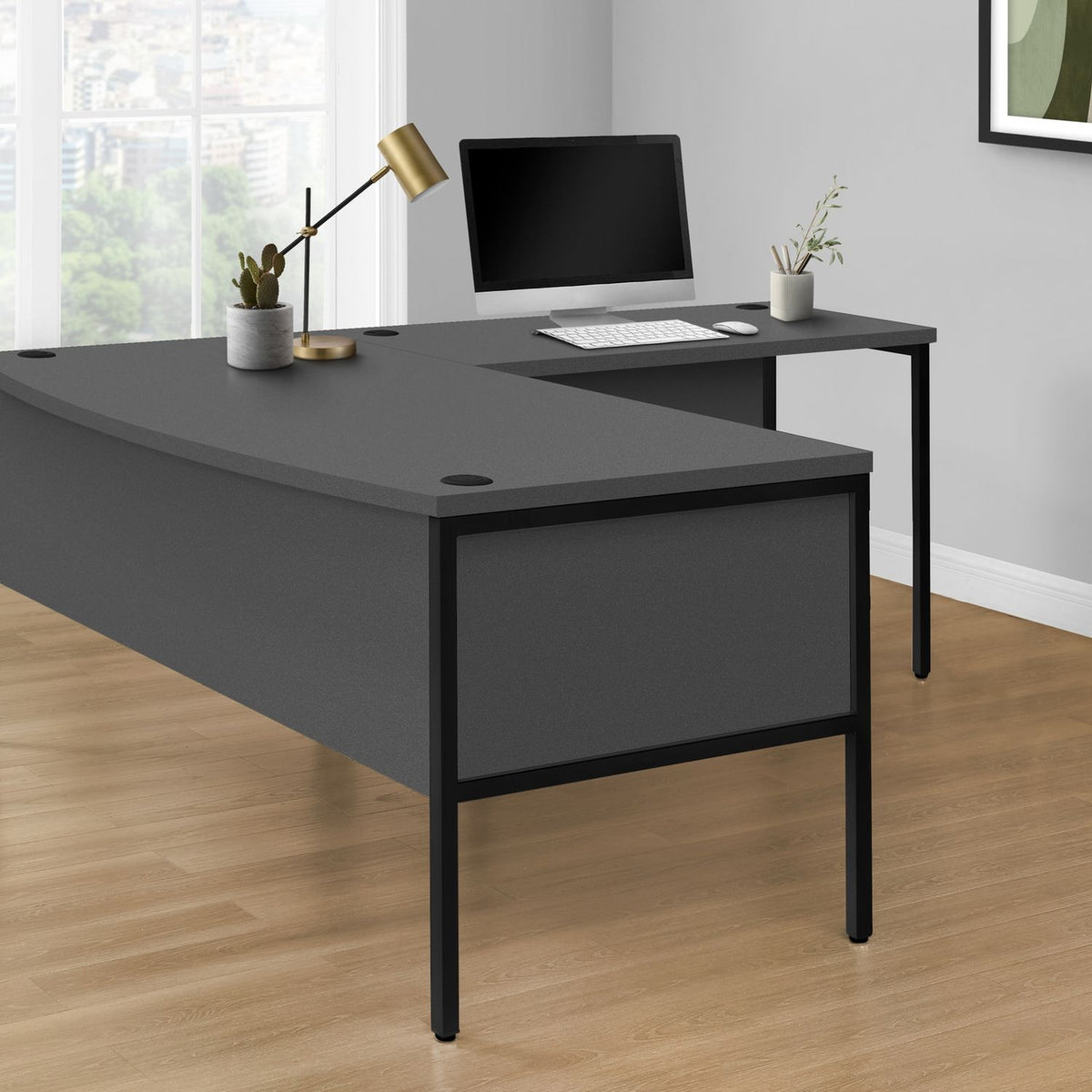 Computer Desk, Home Office, Commercial Grade, Contemporary & Modern