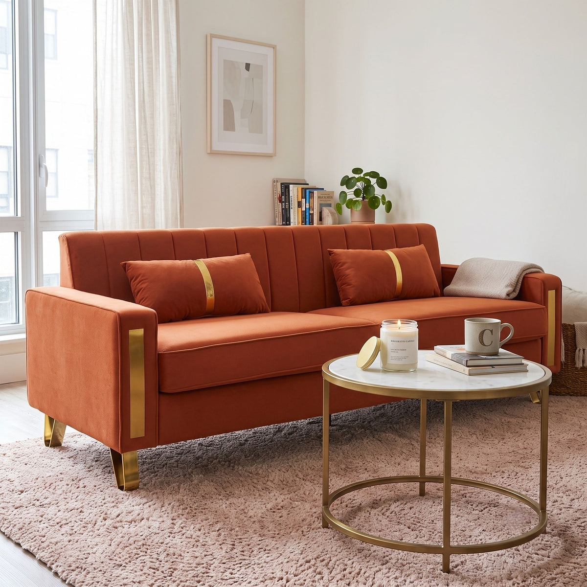 Luxurious Sofa With Accents