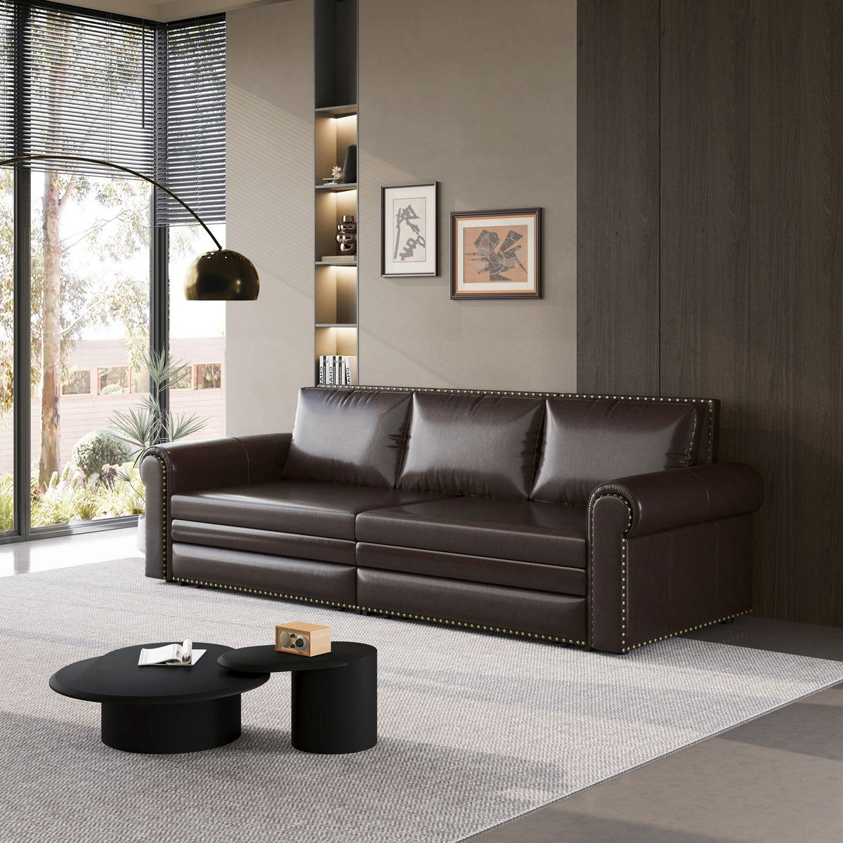 Chesterfield Sofa & Pull Out Bed