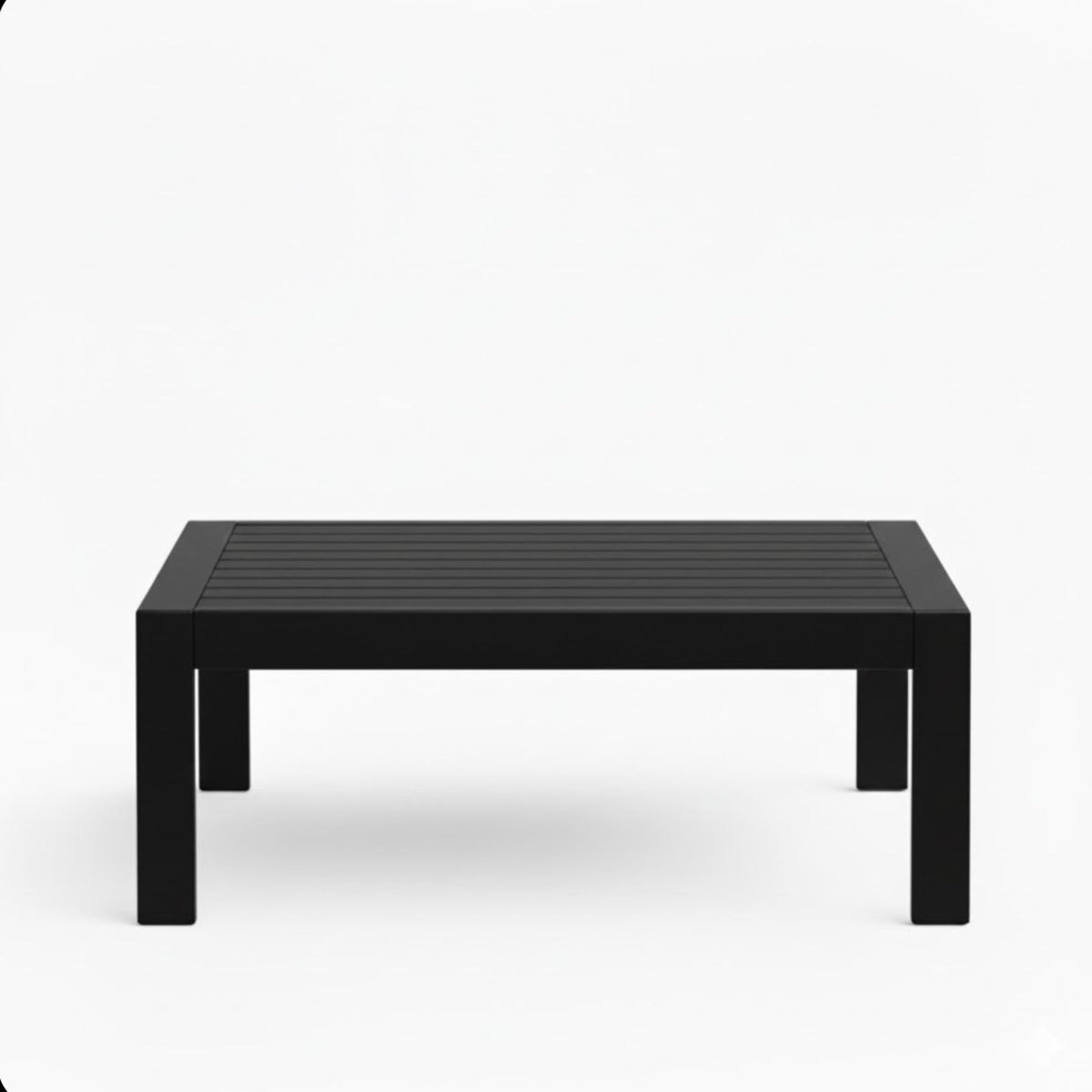 All-Weather Outdoor Coffee Table With Wood-Look Top