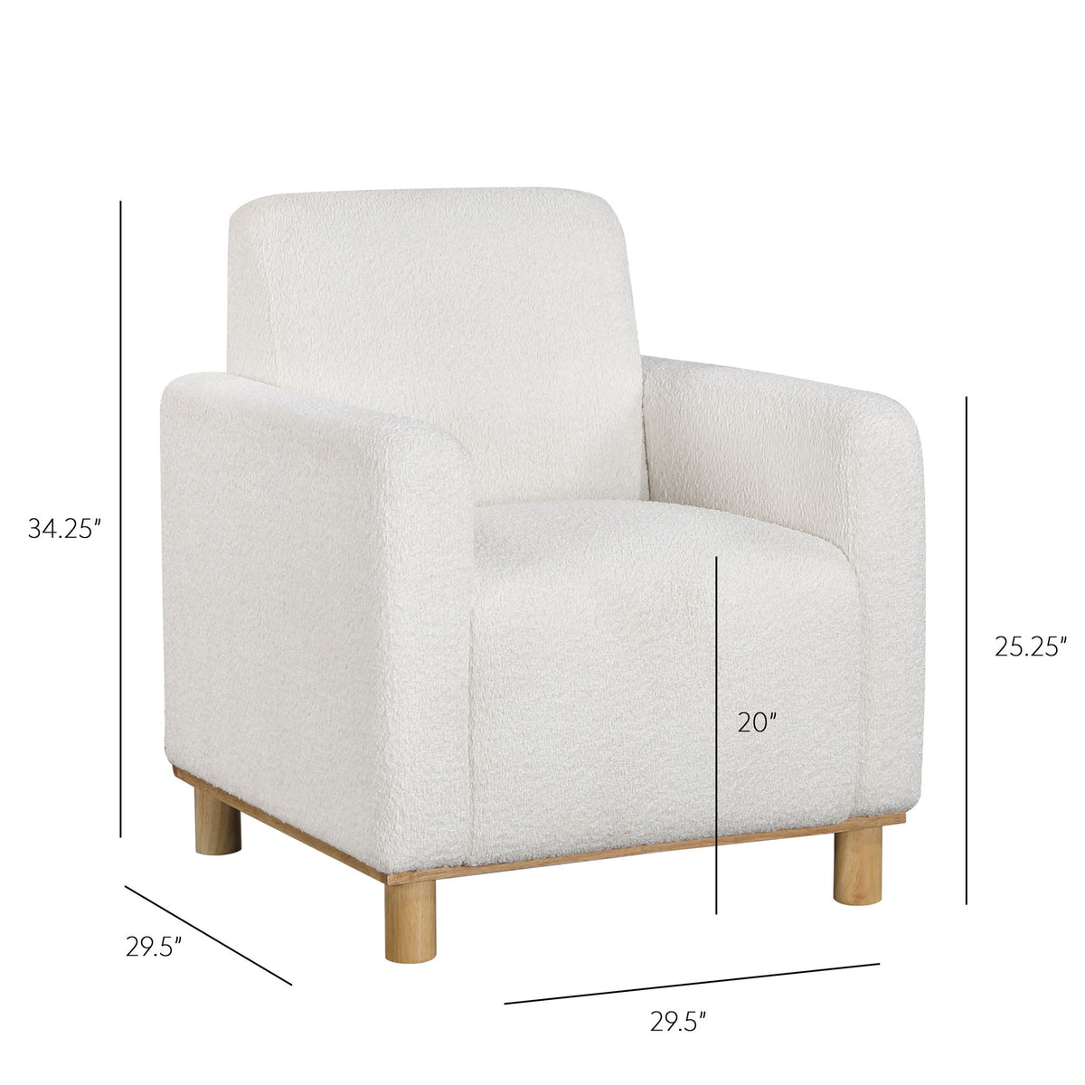 Mason - Arm Chair - White