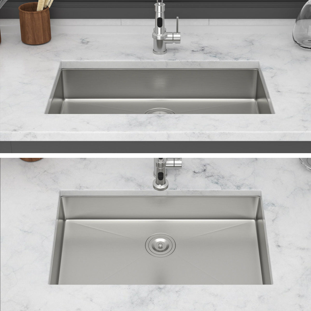 Undermount Sink, Low Depth Single Bowl