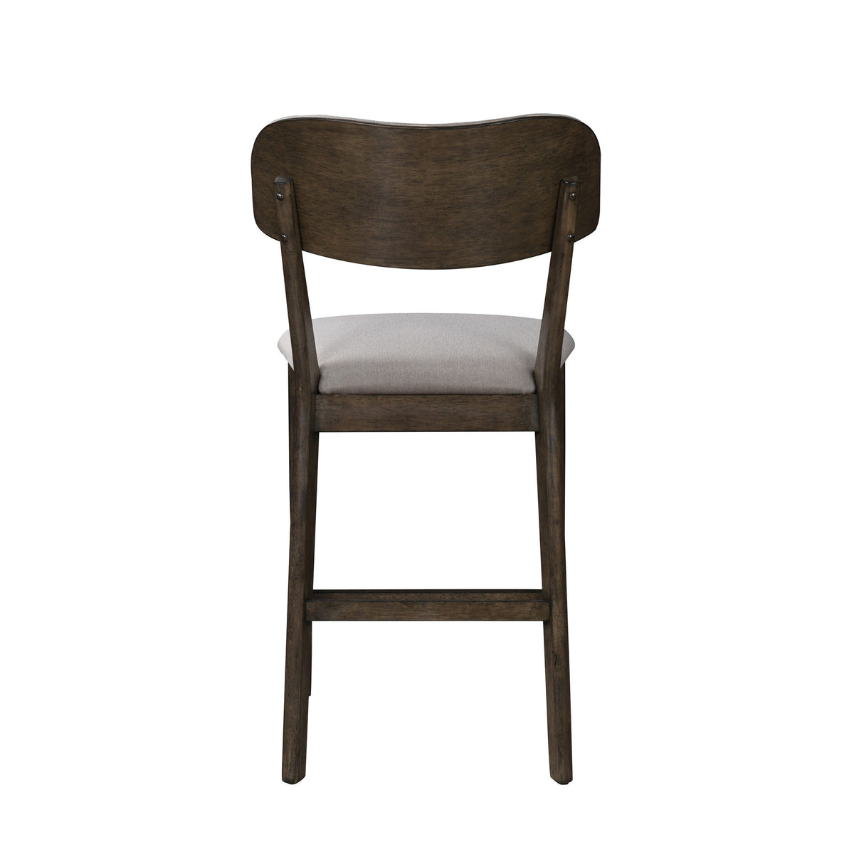 Rex - Open Back Counter Chair (Set of 2) - Walnut Brown / Beige