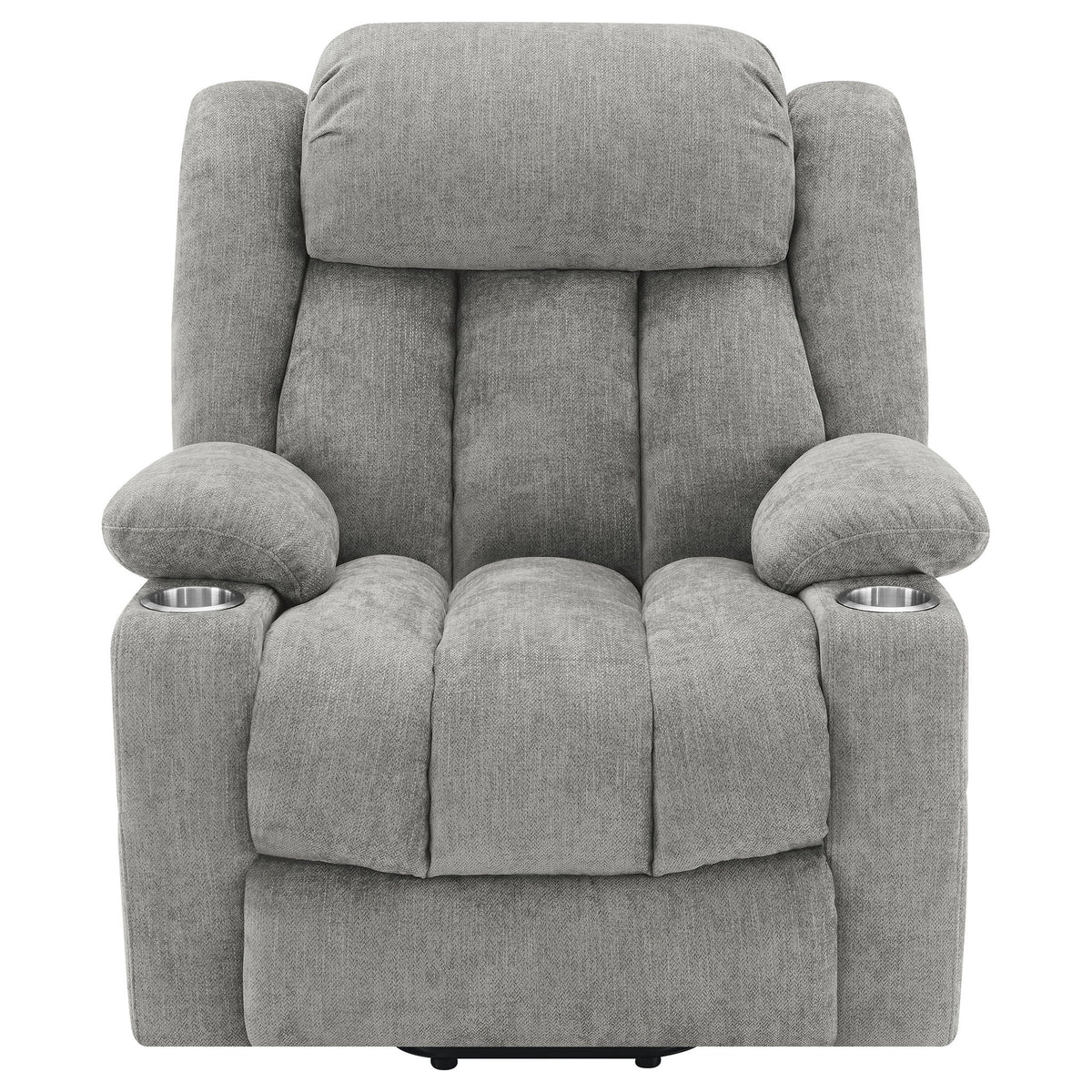 Beca - Upholstered Power Lift Recliner With Cupholders And USB Charging