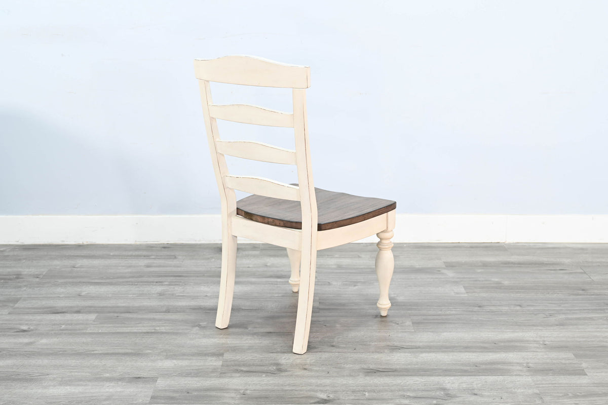 Pasadena - Wood Ladderback Chair (Set of 2) - Buckskin / Marble White